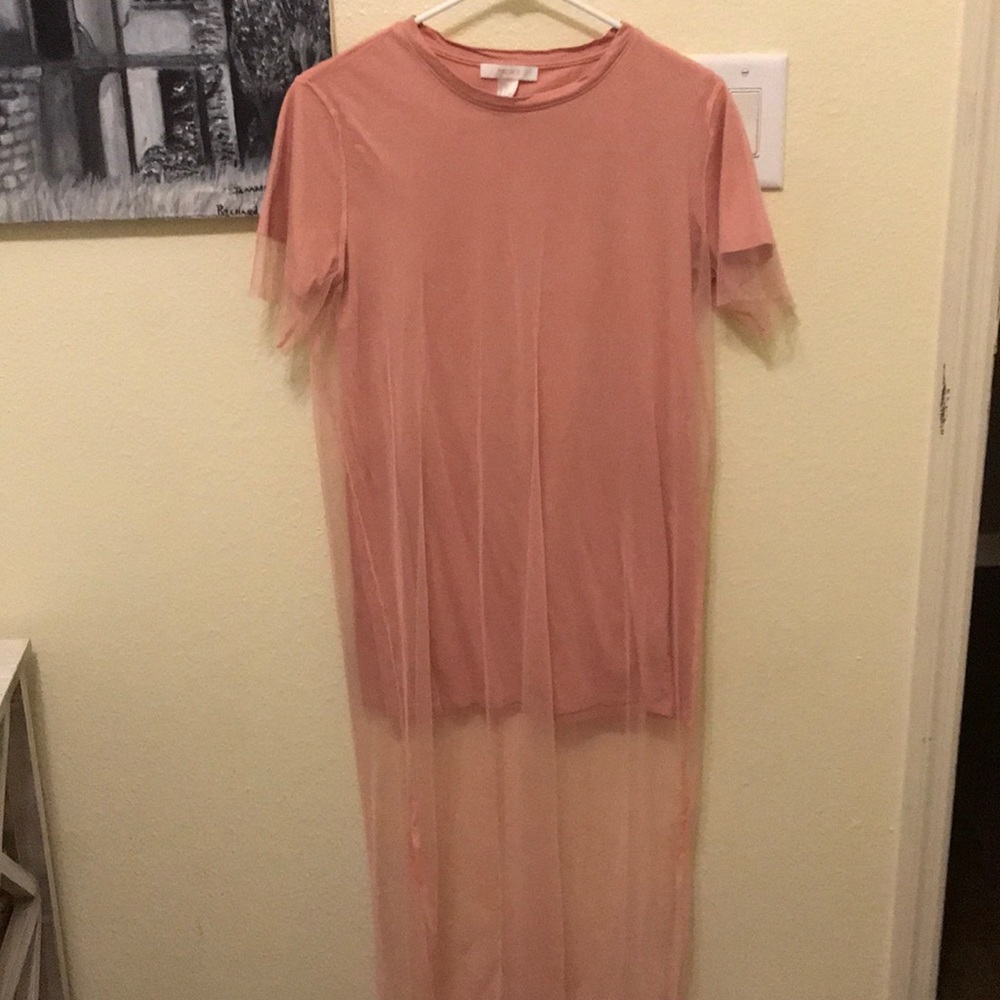 Forever 21 Women’s Pink Mesh Dress